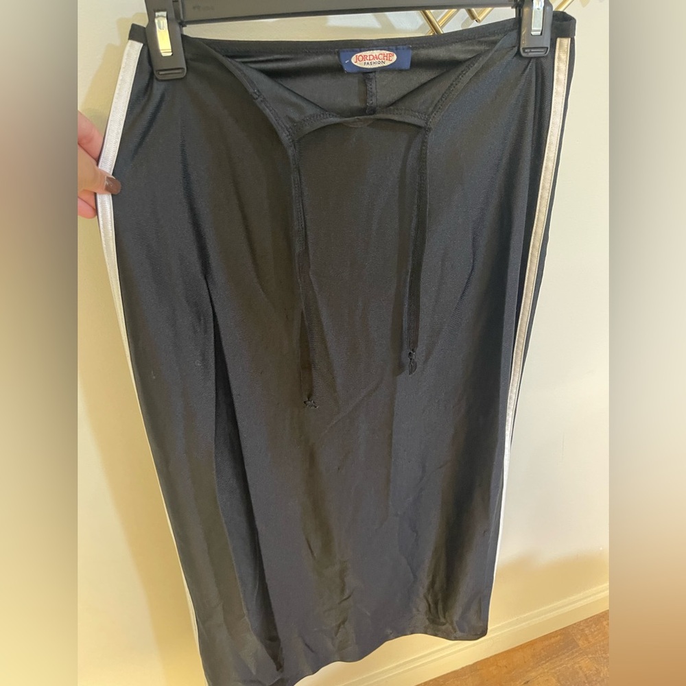 Jordache Black Skirt with White Accents